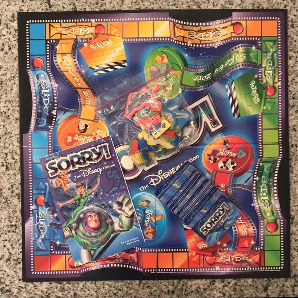 Vintage Disney-Themed Sorry Game
